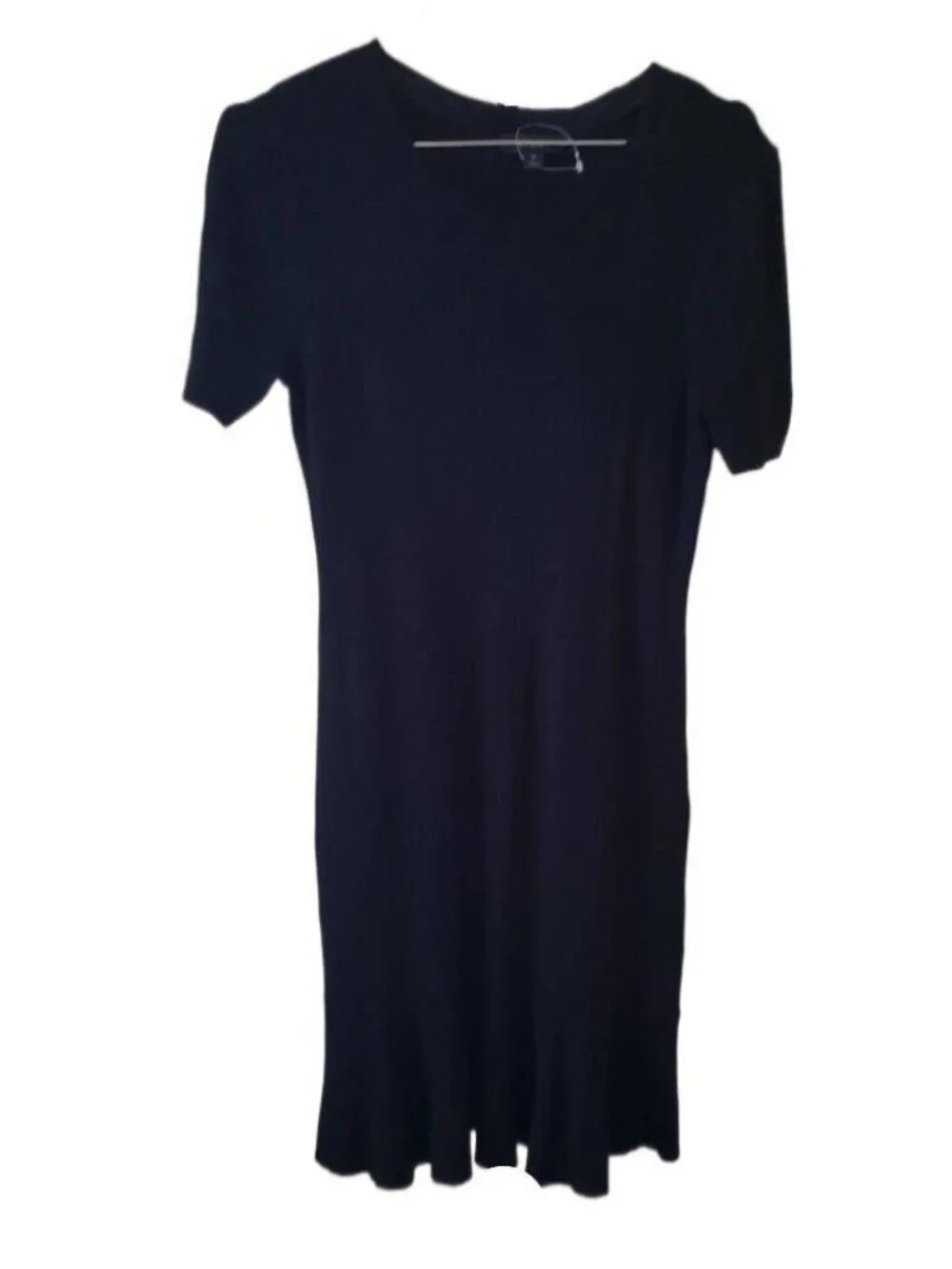 J. Crew Black Knit Short Sleeve Dress